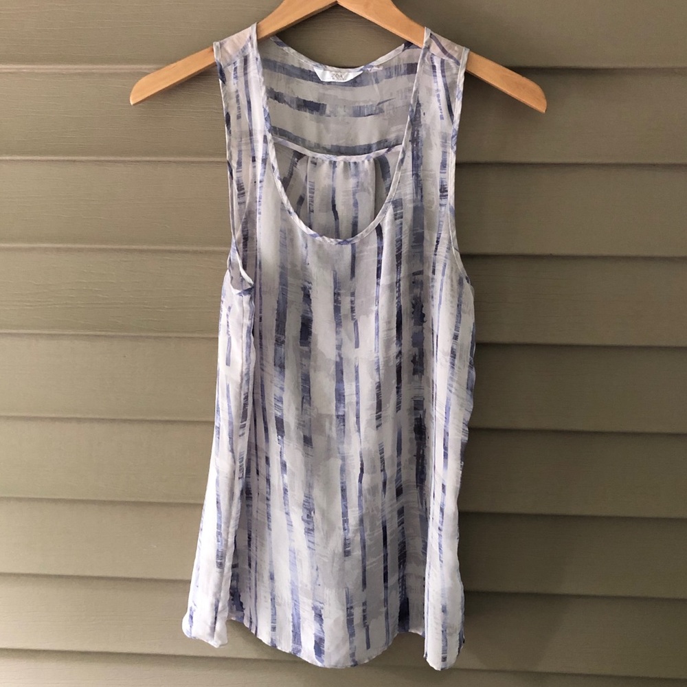 ZOA NY Striped Tank Top Sz SM